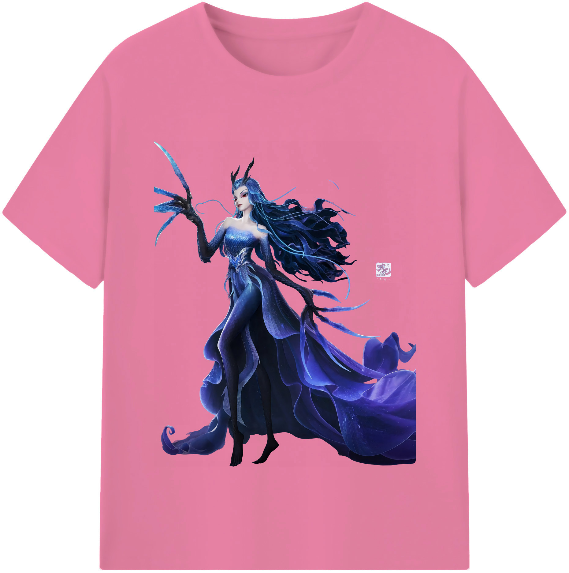 （画像用） Ne Zha 2 ナタ 魔童の大暴れ 綿100％半袖Tシャツ（フロントプリント）